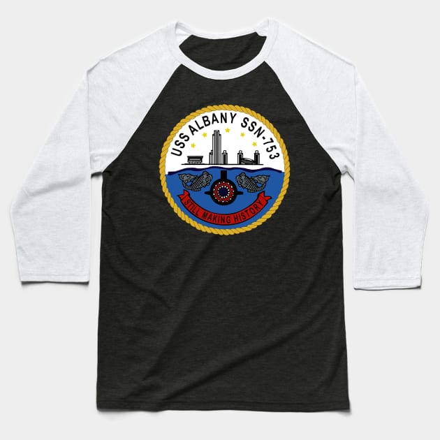 USS Albany (SSBN 753) wo Txt Baseball T-Shirt by twix123844